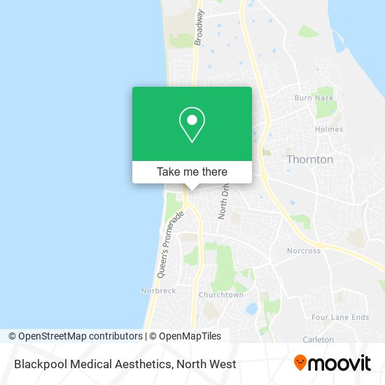 Blackpool Medical Aesthetics map