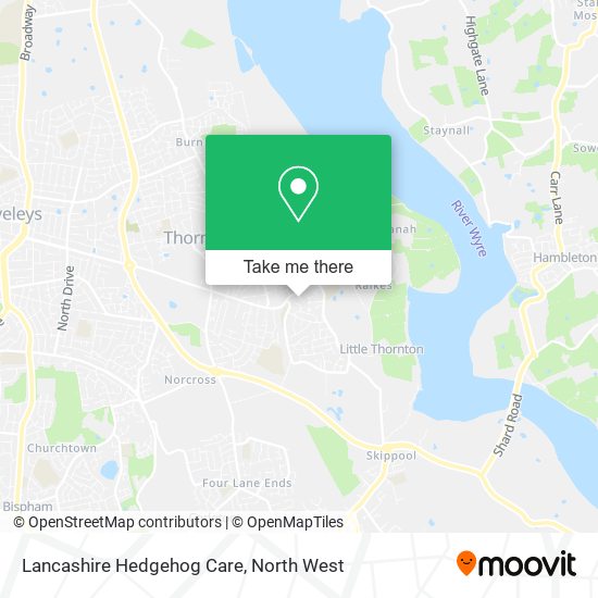 Lancashire Hedgehog Care map