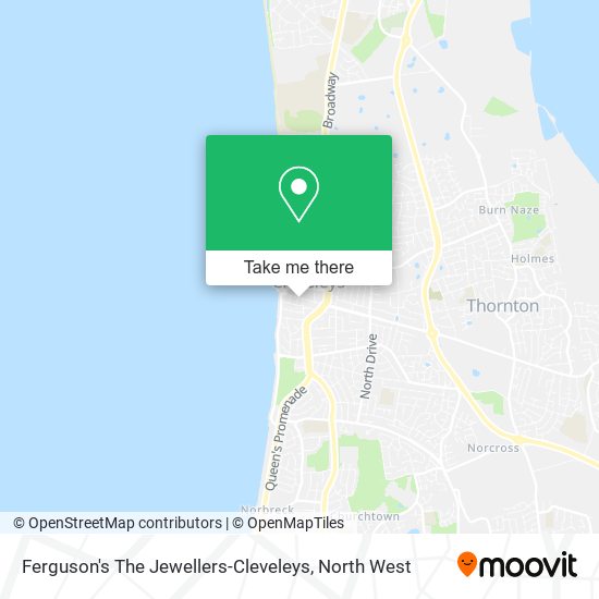 Ferguson's The Jewellers-Cleveleys map