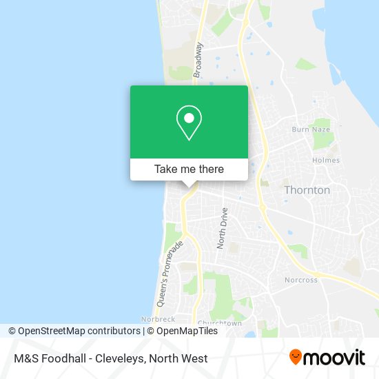 M&S Foodhall - Cleveleys map