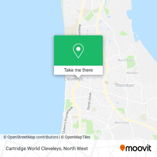 Cartridge World Cleveleys map