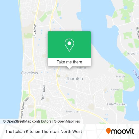 The Italian Kitchen Thornton map