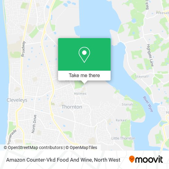 Amazon Counter-Vkd Food And Wine map