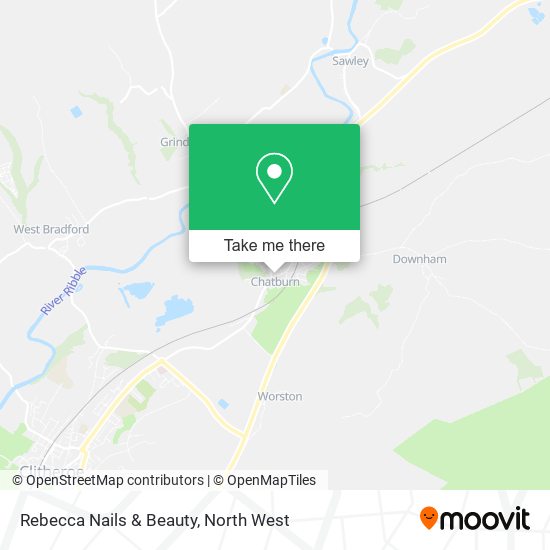 Rebecca Nails & Beauty map