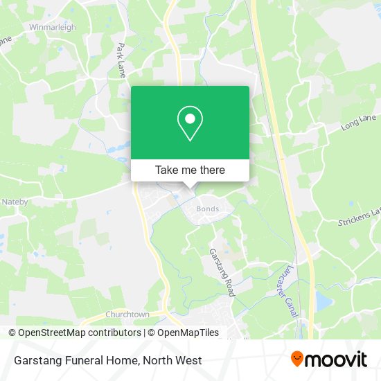 Garstang Funeral Home map