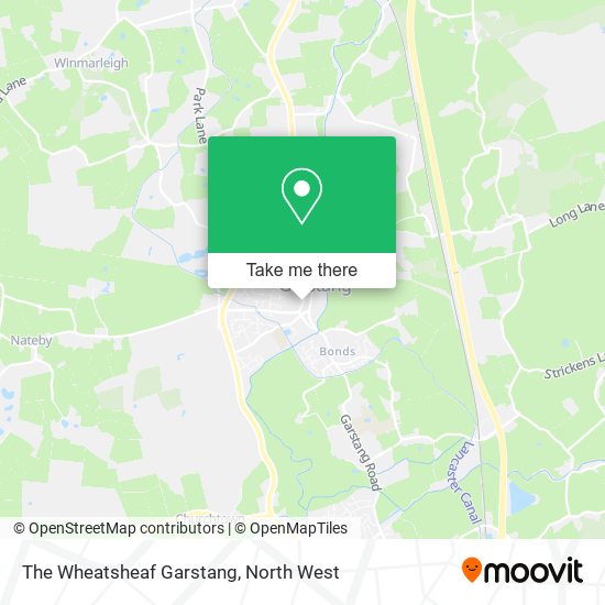 The Wheatsheaf Garstang map