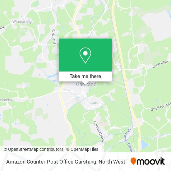 Amazon Counter-Post Office Garstang map