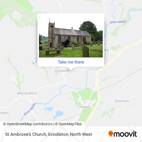 St Ambrose's Church, Grindleton map