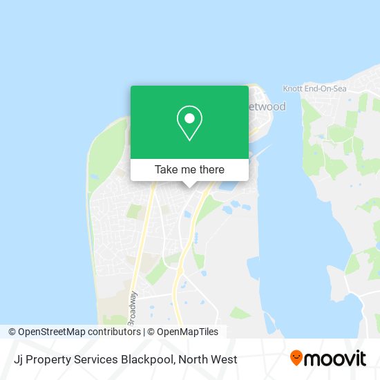 Jj Property Services Blackpool map