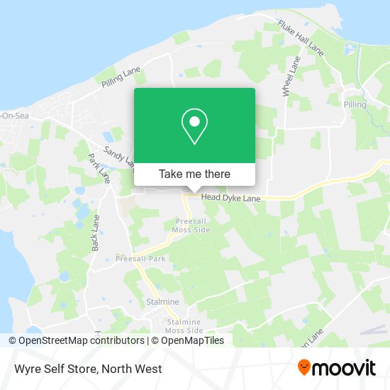 Wyre Self Store map