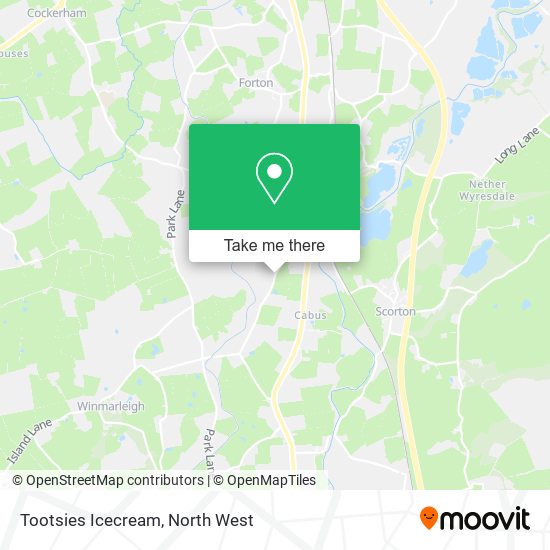 Tootsies Icecream map