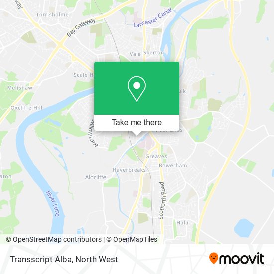 Transscript Alba map