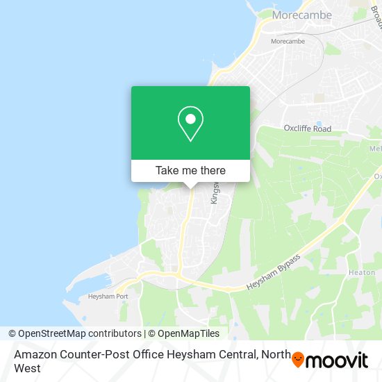 Amazon Counter-Post Office Heysham Central map