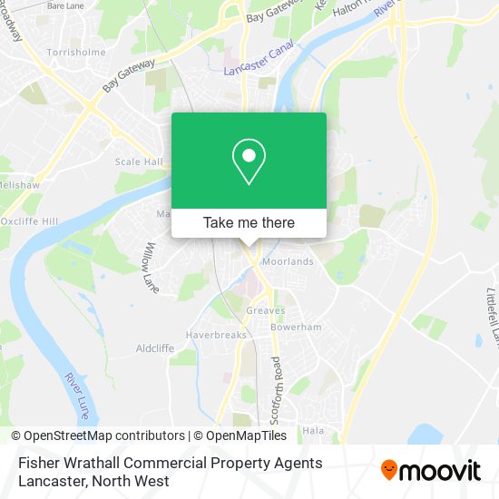 Fisher Wrathall Commercial Property Agents Lancaster map