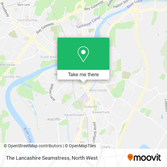 The Lancashire Seamstress map