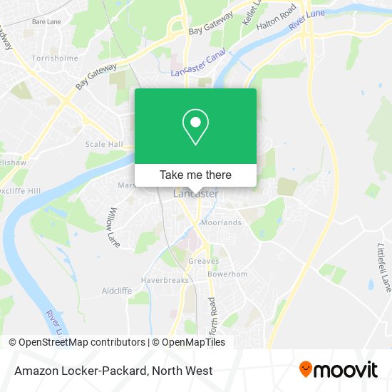 Amazon Locker-Packard map
