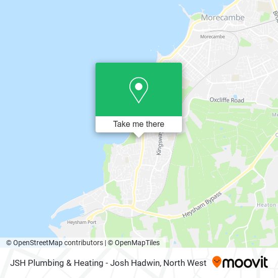 JSH Plumbing & Heating - Josh Hadwin map