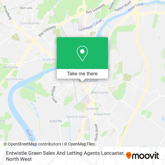Entwistle Green Sales And Letting Agents Lancaster map