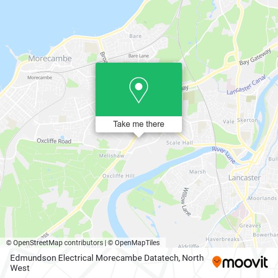 Edmundson Electrical Morecambe Datatech map