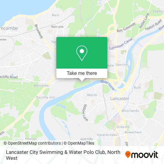 Lancaster City Swimming & Water Polo Club map