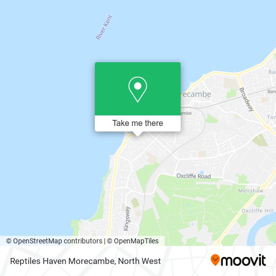 Reptiles Haven Morecambe map