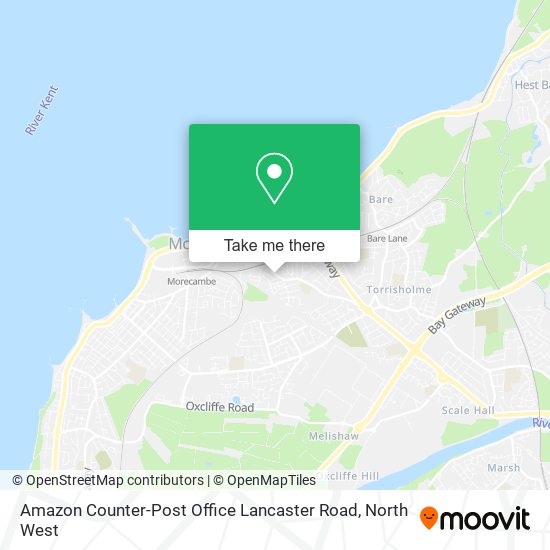 Amazon Counter-Post Office Lancaster Road map