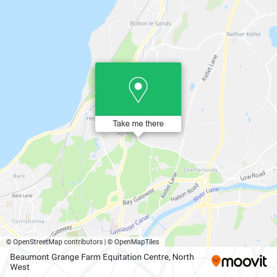 Beaumont Grange Farm Equitation Centre map