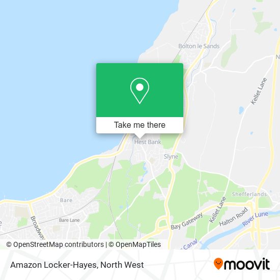 Amazon Locker-Hayes map