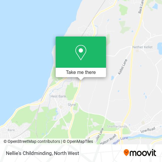 Nellie's Childminding map