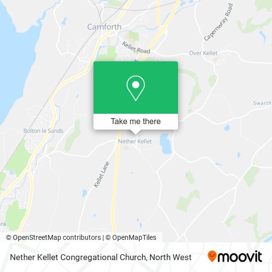 Nether Kellet Congregational Church map