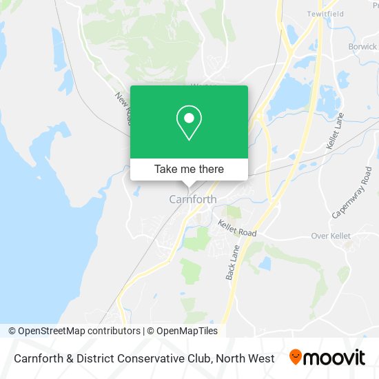 Carnforth & District Conservative Club map