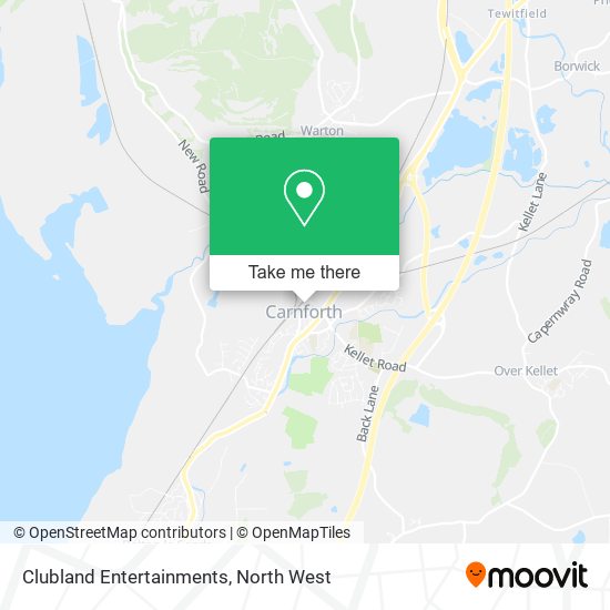 Clubland Entertainments map