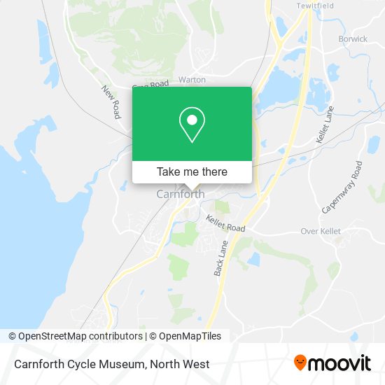 Carnforth Cycle Museum map