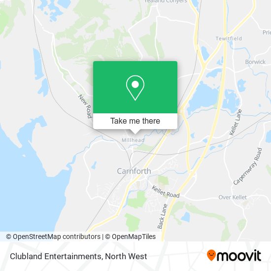 Clubland Entertainments map