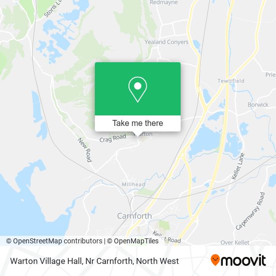 Warton Village Hall, Nr Carnforth map