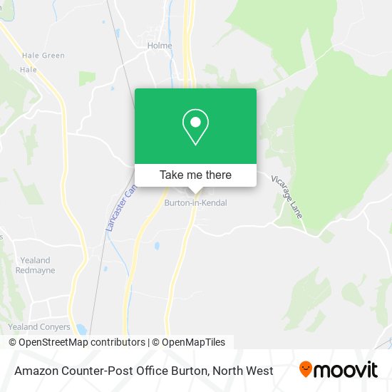 Amazon Counter-Post Office Burton map