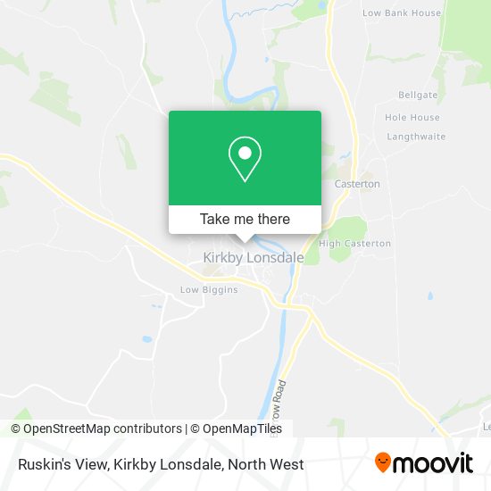 Ruskin's View, Kirkby Lonsdale map
