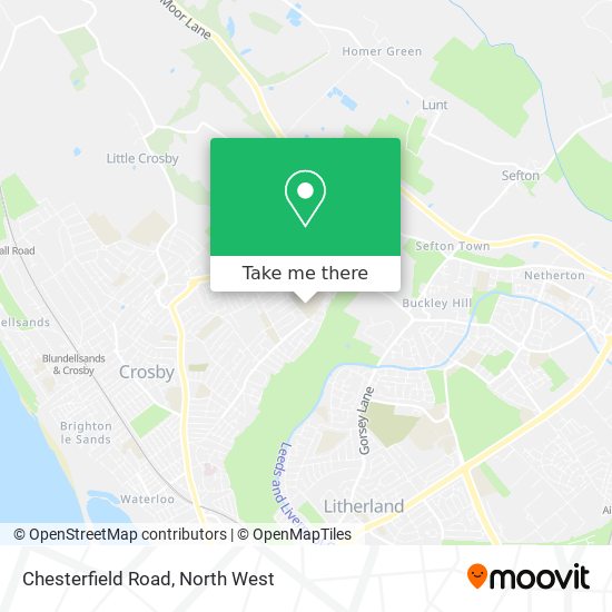 Chesterfield Road map