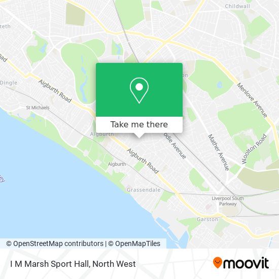 I M Marsh Sport Hall map