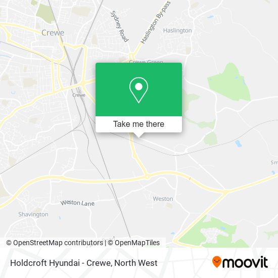 Holdcroft Hyundai - Crewe map