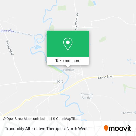 Tranquility Alternative Therapies map