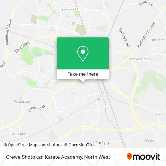 Crewe Shotokan Karate Academy map