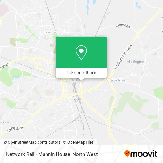 Network Rail - Mannin House map