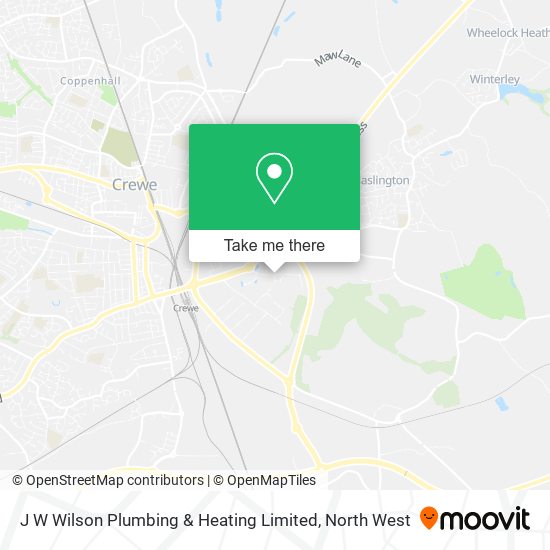 J W Wilson Plumbing & Heating Limited map