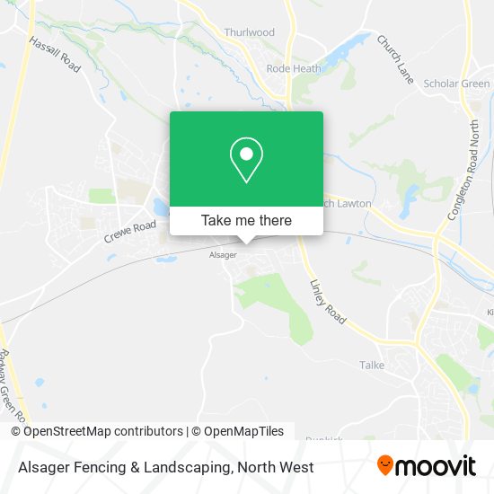 Alsager Fencing & Landscaping map