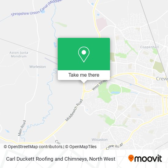 Carl Duckett Roofing and Chimneys map