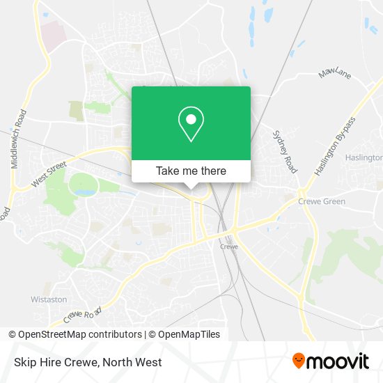 Skip Hire Crewe map
