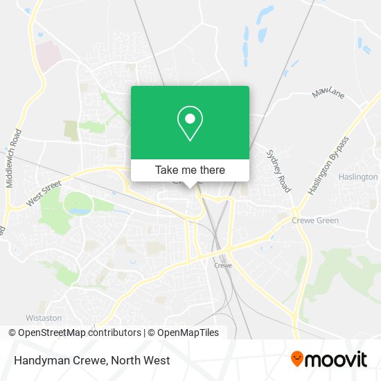 Handyman Crewe map