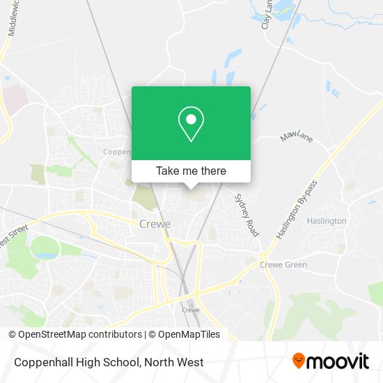 Coppenhall High School map