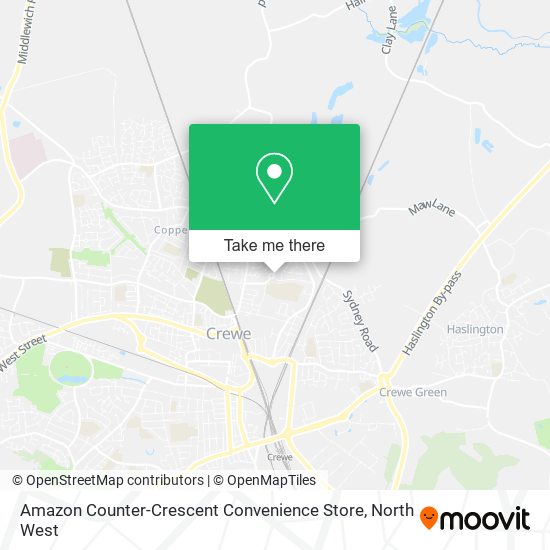 Amazon Counter-Crescent Convenience Store map